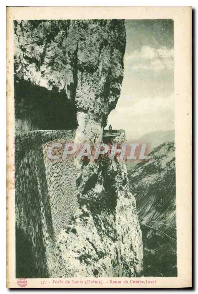 Floresta de Lente (Drôme) — Estrada de Combe-Laval — Editor: Carte Postale, n°47 - Frente