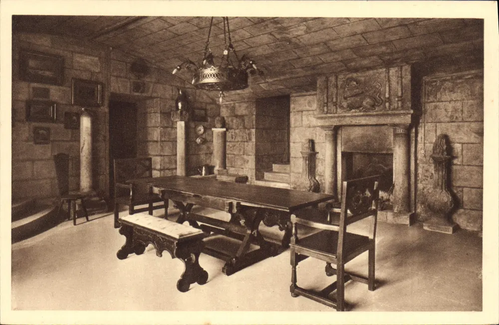 Sala de jantar do Castelo de Grignan — A Salamandra — Edições de Arte Vizzavona, Paris - Frente