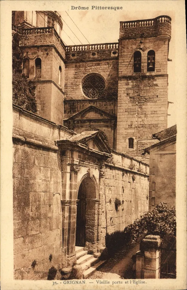 GRIGNAN — Alte Pforte und die Kirche — Drôme Pittoresque, Nr. 35 - Vorderseite