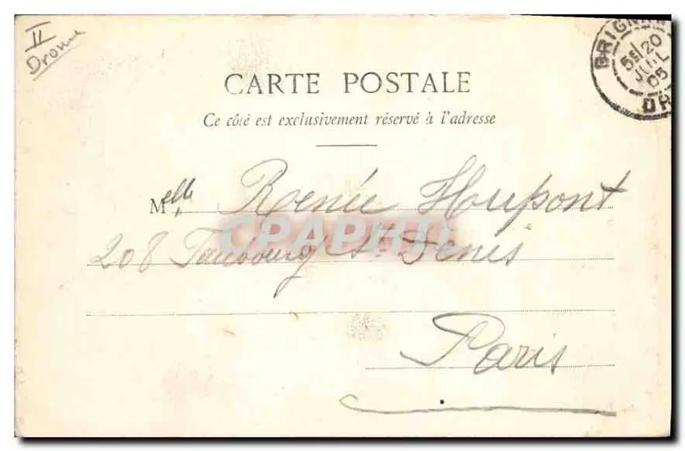 ग्रिग्नान - किला का द्वार — T. Revout, Aux Ites Mille Artellet, संख्या 46 बिस - पीछे