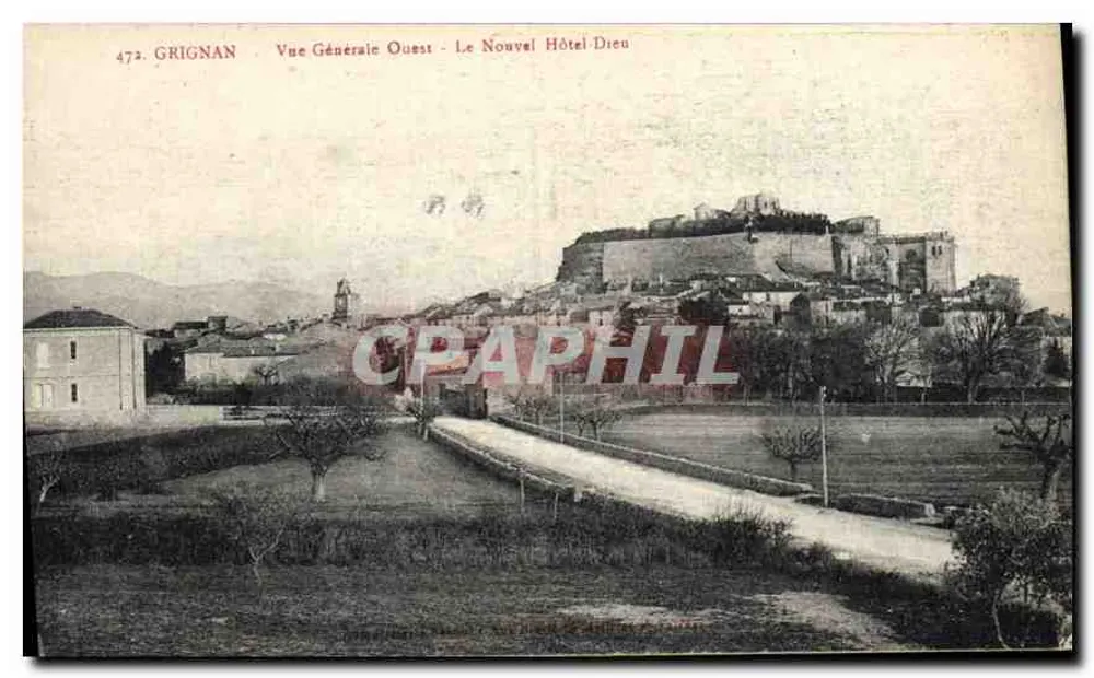 Grignan - Allgemeine Ansicht Westen - Das Neue Hôtel-Dieu - Vorderseite