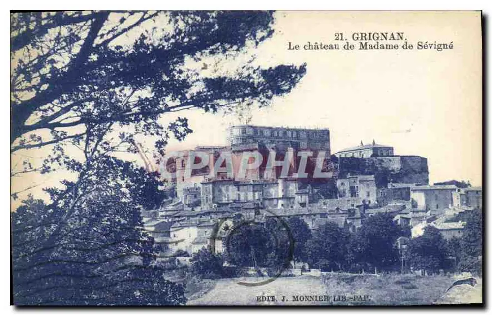Grignan — O castelo da Senhora de Sévigné — Edit. J. Monniet Lib.-Par. - Frente