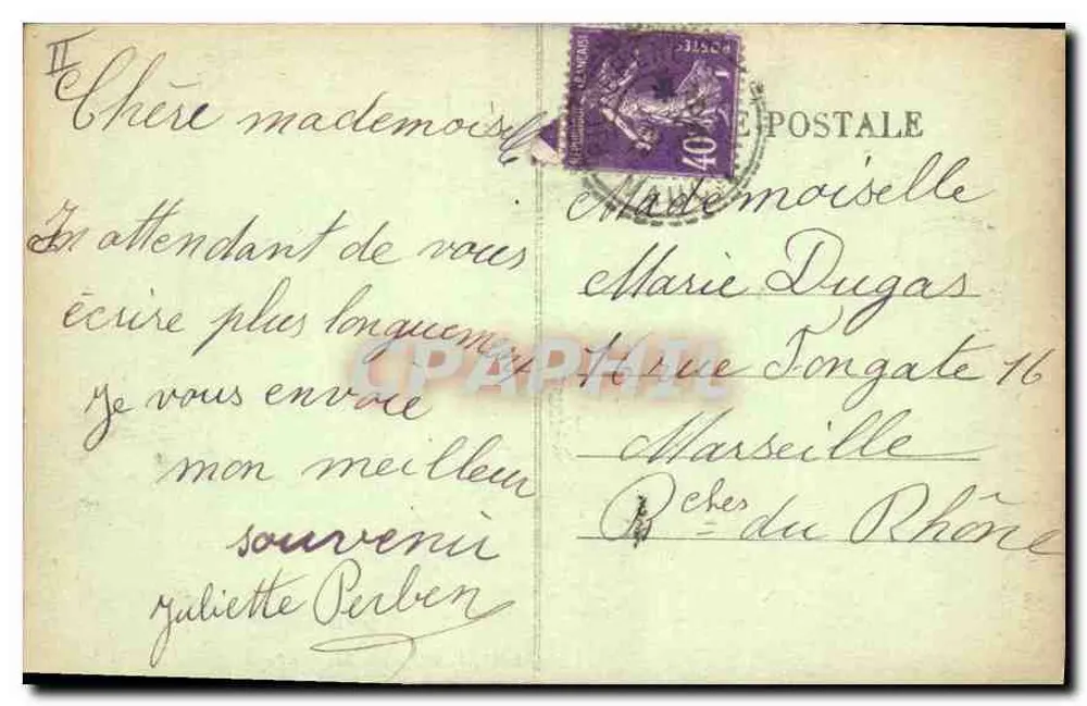 Grignan — O castelo da Senhora de Sévigné — Edit. J. Monniet Lib.-Par. - Verso