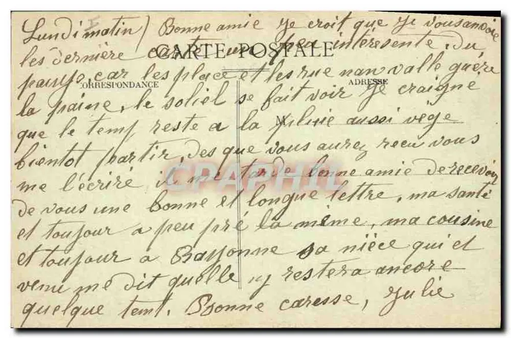 Grignan - A Porta do Castelo — Madame de Sévigné — editor: J. Primatier, Revel - Verso