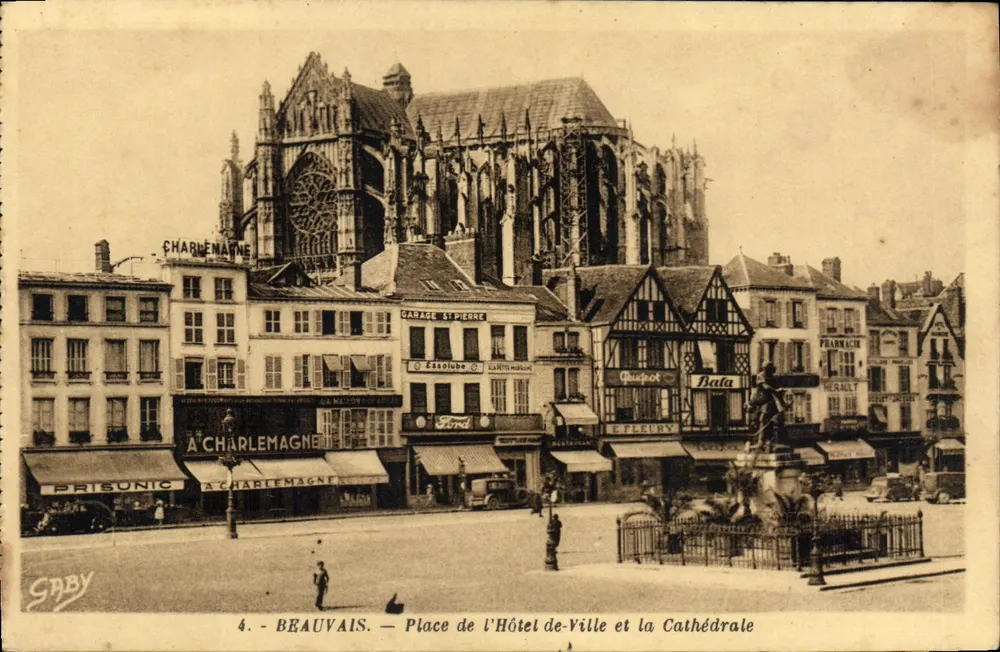 Beauvais — Place de l'Hôtel-de-Ville et la Cathédrale — Gaby - Vorderseite