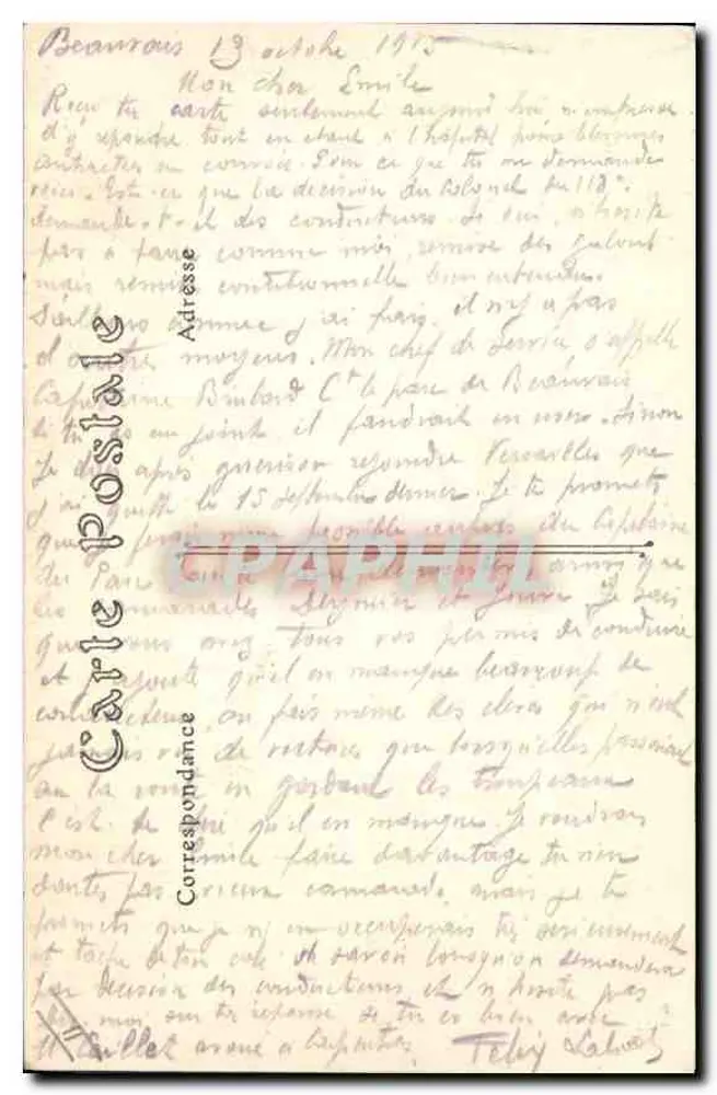 Beauvais — O Hotel de Ville — ND. Fot. n°23 - Verso