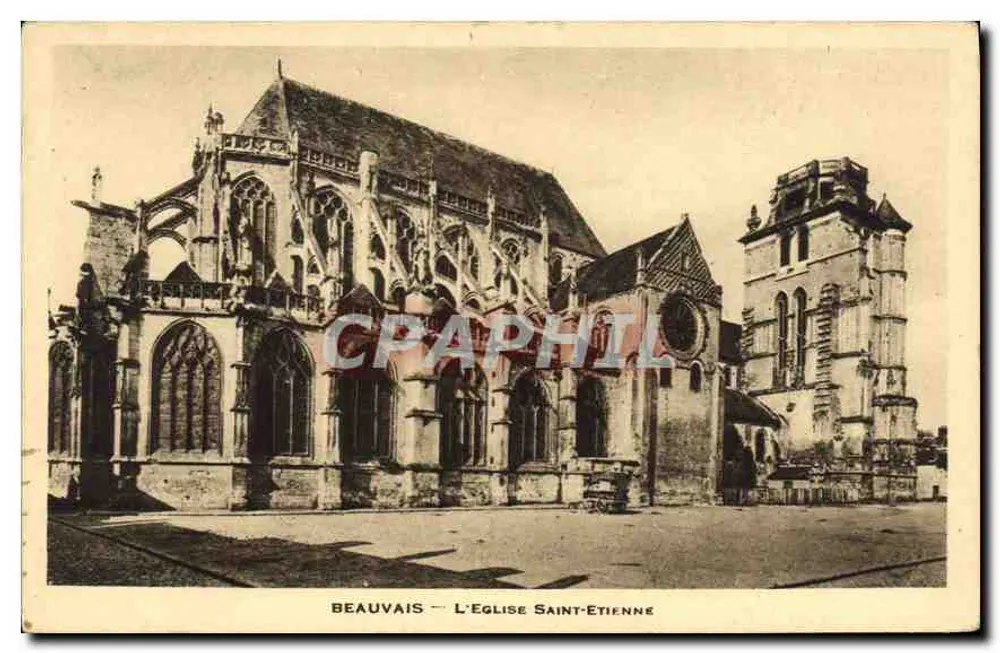 Beauvais — A Igreja de São Etienne - Frente