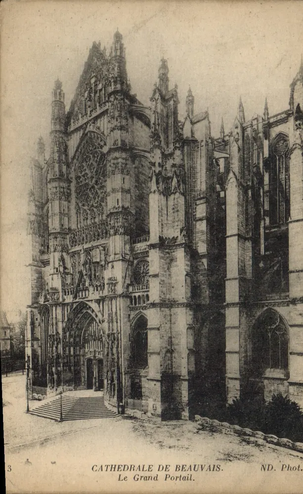 Kathedrale von Beauvais — Der Große Portal — ND. Phot. - Vorderseite