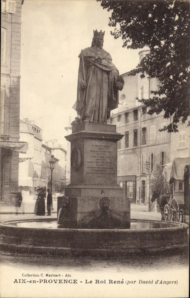 AIX-EN-PROVENCE - O Rei René (por David d'Angers) - Frente