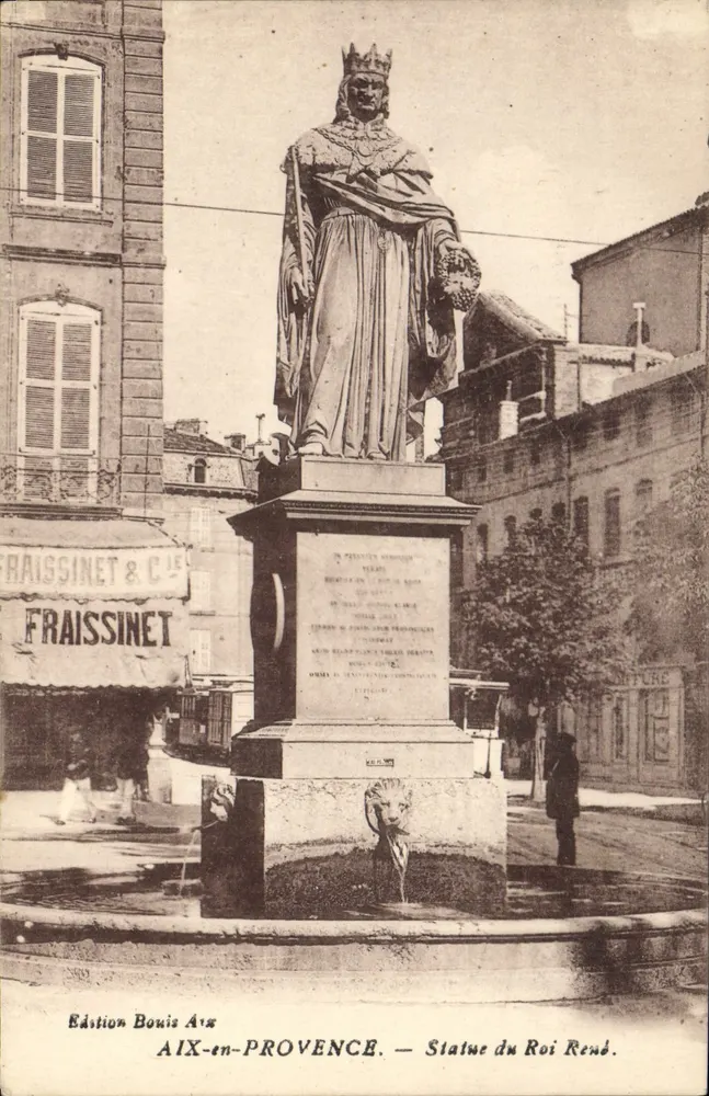 AIX-EN-PROVENCE — Estátua do Rei René — Edição Fraissinet & Cie - Frente