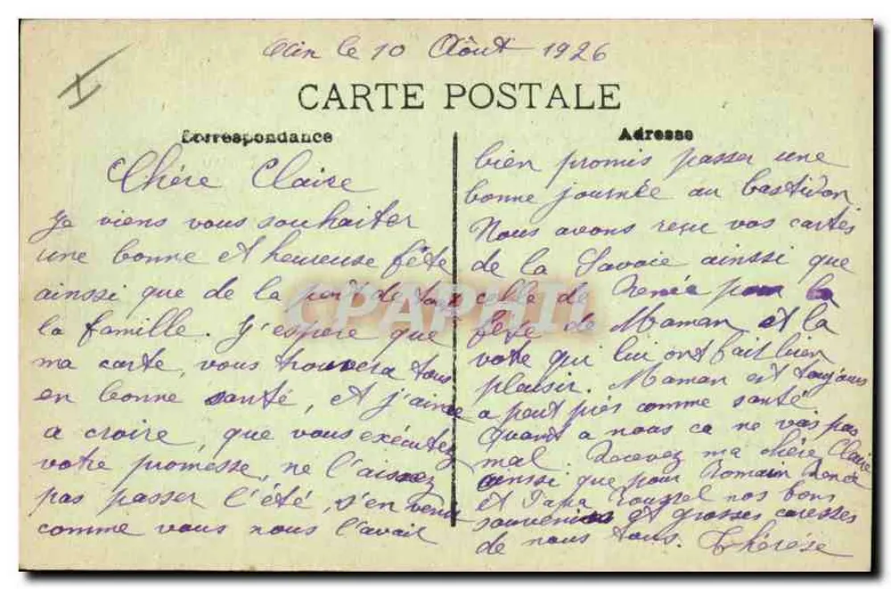 AIX-EN-PROVENCE — Estátua do Rei René — Edição Fraissinet & Cie - Verso