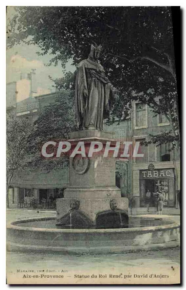 Aix-en-Provence — Estátua do Rei René, por David d'Anjers - Frente
