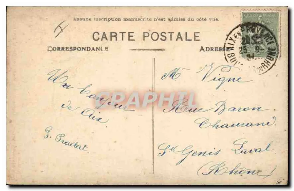 Aix-en-Provence — Estátua do Rei René, por David d'Anjers - Verso