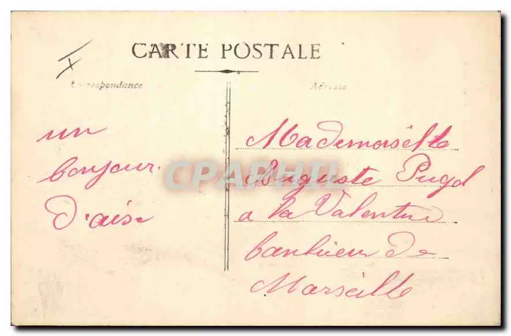 Aix-en-Provence — Estátua do Rei René — H. Fraissinet & Cie - Verso