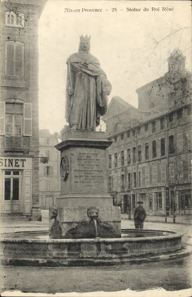 Aix-en-Provence — Estátua do Rei René — Editor: Sinet - Frente