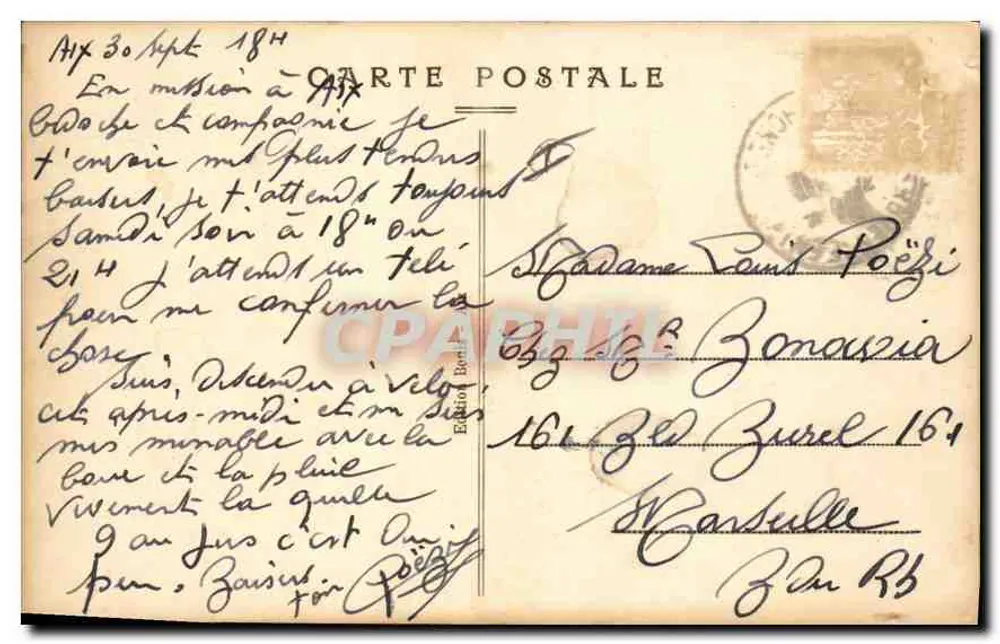 AIX-EN-PROVENCE — Estátua do Rei René — Edição Missinet - Verso