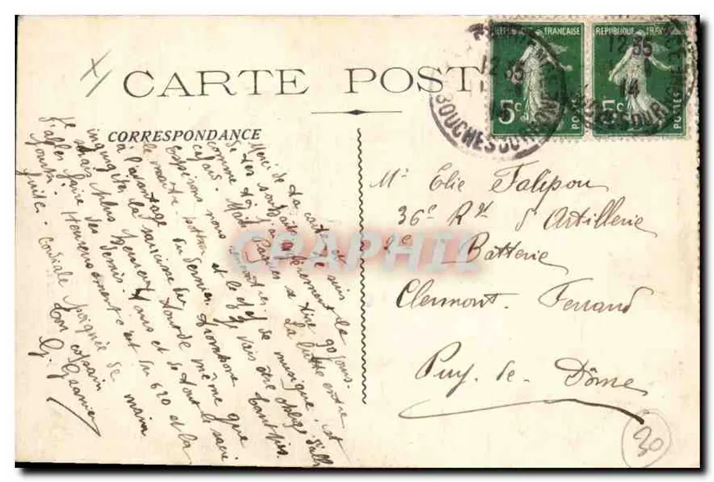 AIX-en-PROVENCE — Estátua do Rei René — J. B. Bouis, Edit. - Verso