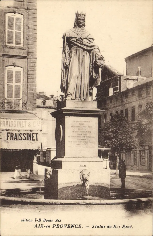 Aix-en-Provence — Estátua do Rei René — edição J-B Bouis - Frente
