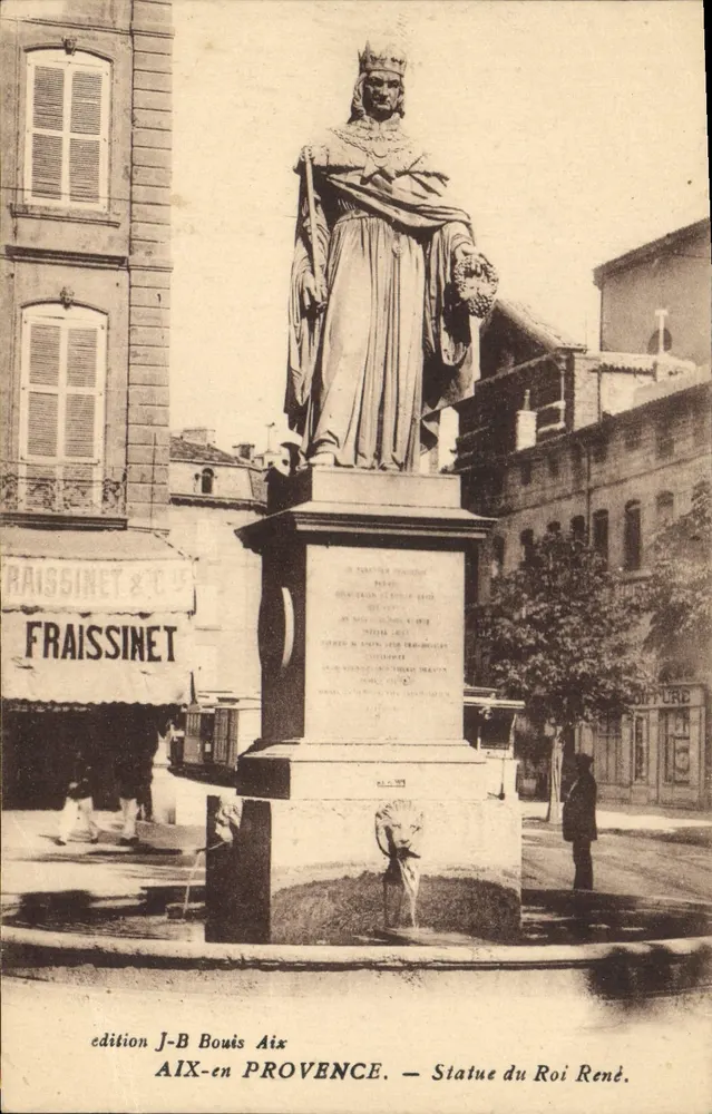 Aix-en-Provence — Estátua do Rei René — edição J-B Bouis - Frente