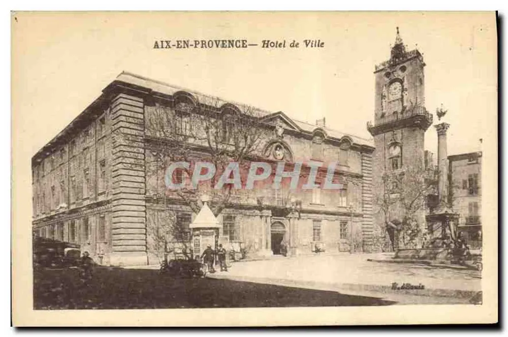 Aix-en-Provence — Hôtel de Ville — Editor: H. de Bousis - Anverso