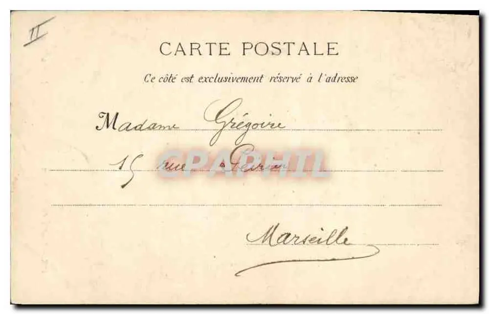 Aix - Estátua de Mirabeau — E. Karroc, Editor - Verso