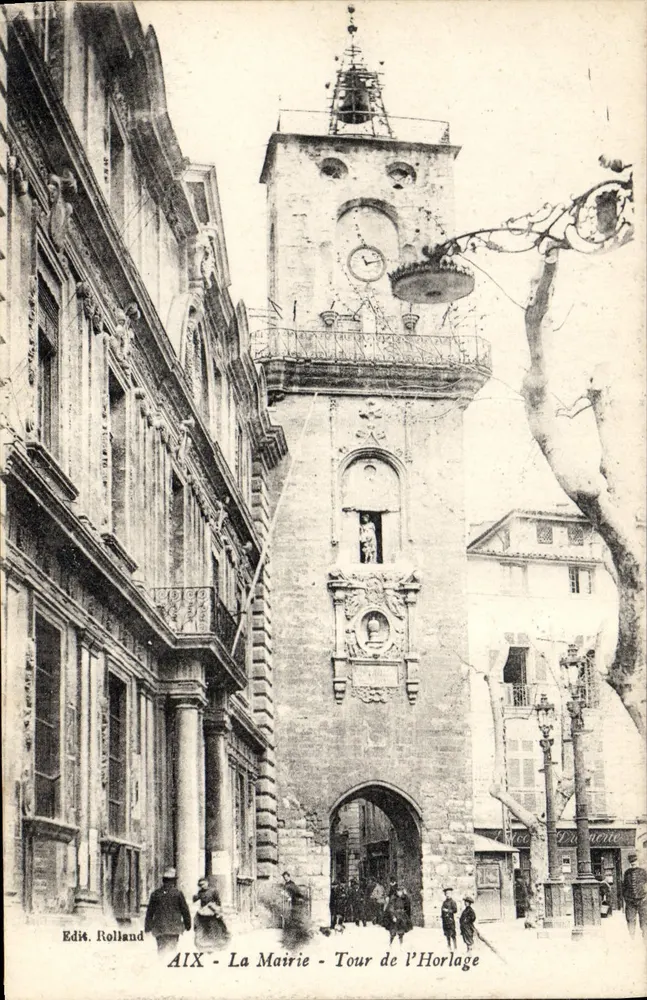 Aix - Das Rathaus - Turm der Uhr — Verlag Rolland - Vorderseite