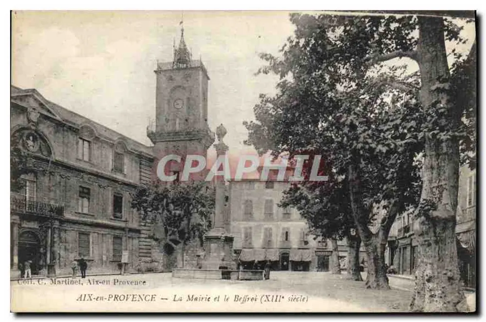 Aix-en-Provence — Das Rathaus und der Glockenturm (13. Jahrhundert) — C. Martinet - Vorderseite