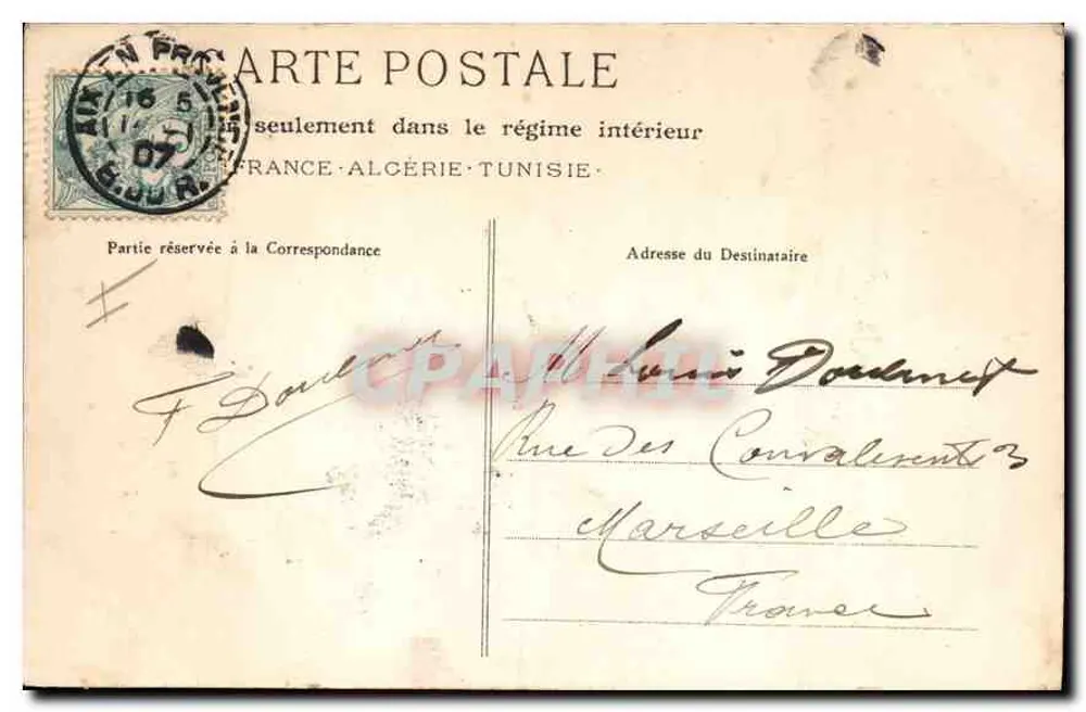 Aix-en-Provence - 67 - A Prefeitura — Coleção Jaussaud Aix - Verso