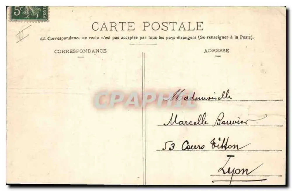 Aix-en-Provence — A Prefeitura — Coleção Jaussaud, n°201 - Verso