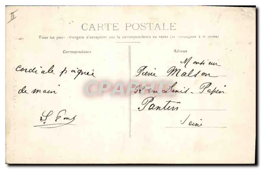 Aix-en-Provence — La Tour de l'Horloge — Sammlung Jausaud, Aix - Rückseite