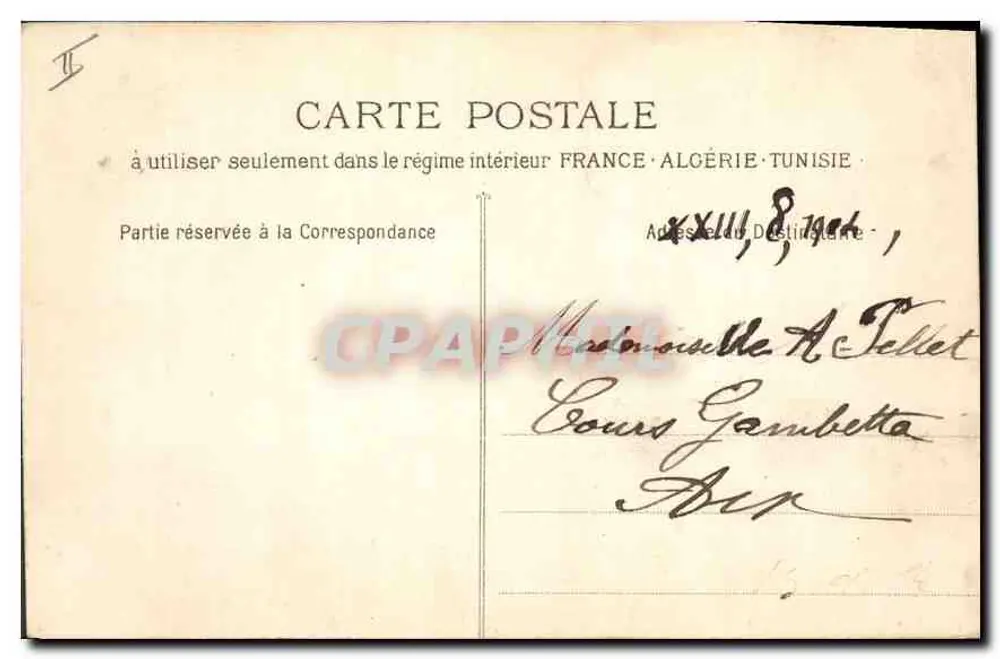 Aix-en-Provence — A Prefeitura — col. C. M. Photo. Jouven - Verso
