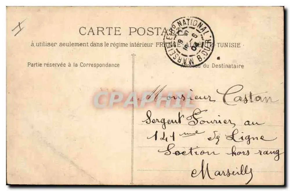Aix-en-Provence — A Prefeitura — col. C. M. Photo. Jouven - Verso