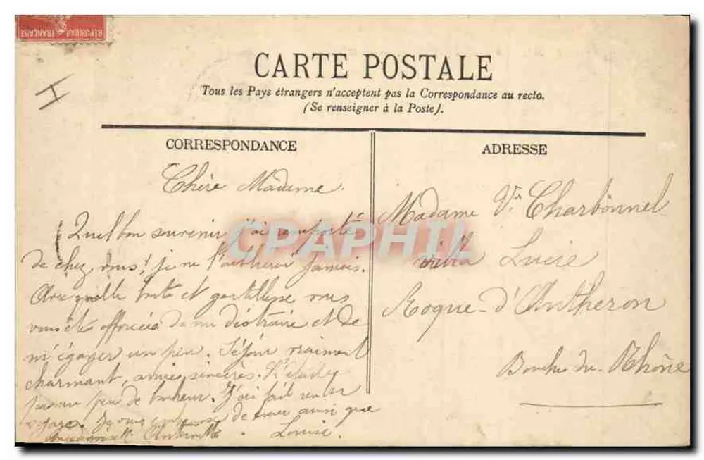Aix-en-Provence — A Prefeitura — Coleção Jaussaud - Verso