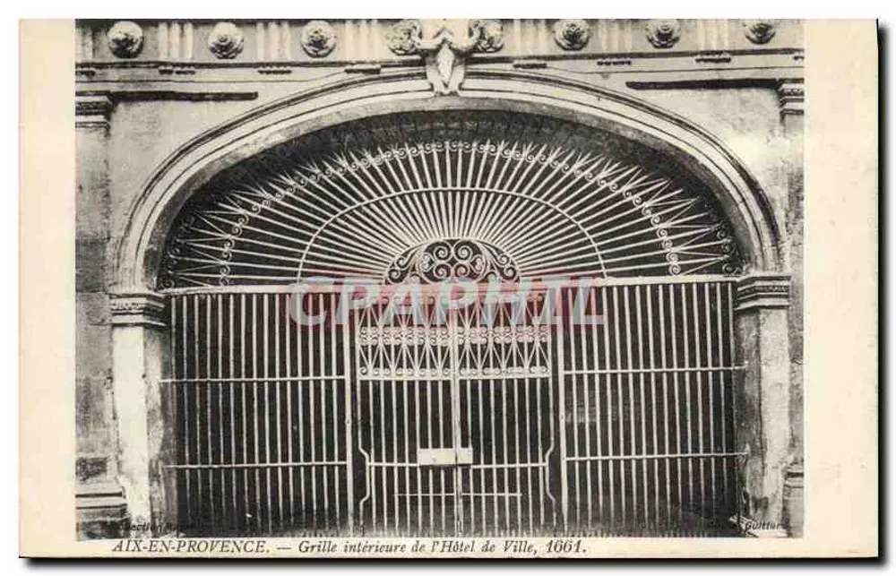 Aix-en-Provence — Innere Gitter der Stadtverwaltung, 1901 - Vorderseite
