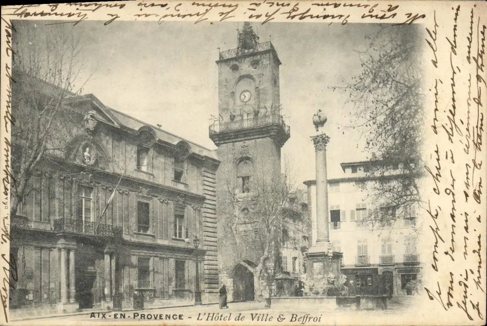 Aix-en-Provence — Das Rathaus & Glockenturm - Vorderseite