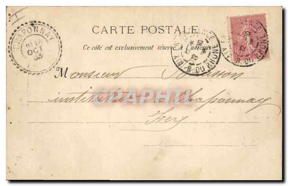 Aix-en-Provence — Estátua de Mirabeau — L. Mercier, Editor - Verso