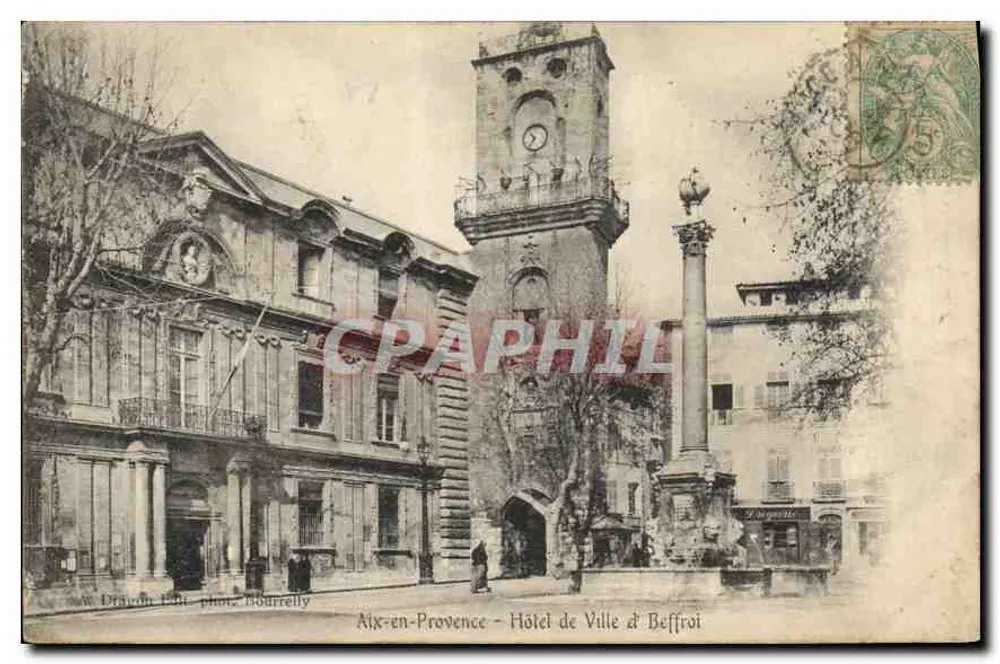 Aix-en-Provence — Rathaus & Glockenturm - Vorderseite