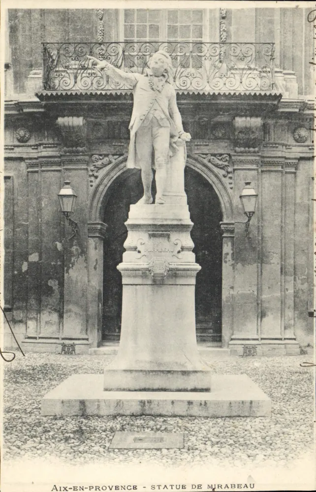 Aix-en-Provence — Estátua de Mirabeau — Editor: Aix-en-Provence - Frente