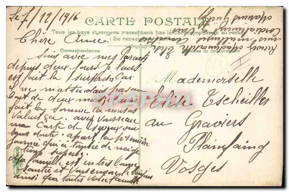 Estátua de Jean Arbeau — Paris — editor não identificado, número de série não visível - Verso