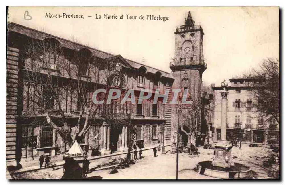 Aix-en-Provence — La Mairie & Tour de l'Horloge — Maggi - Vorderseite