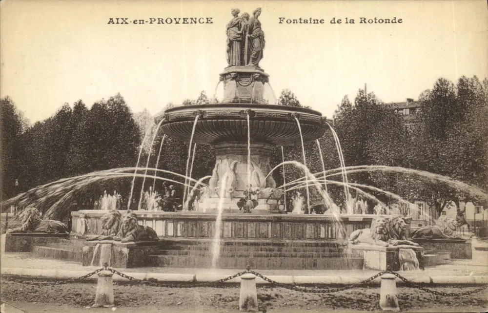 Aix-en-Provence — Fontäne der Rotonde — Cognac (Verlag) n°13 - Vorderseite