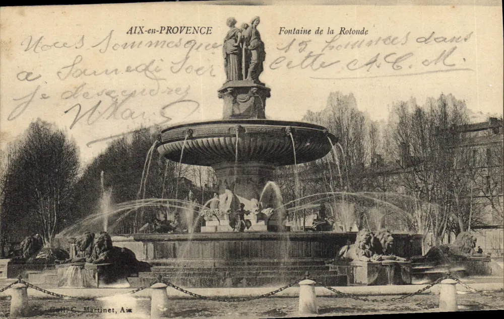 Aix-en-Provence — Fontaine de la Rotonde — C. Martinet, Aix - Vorderseite