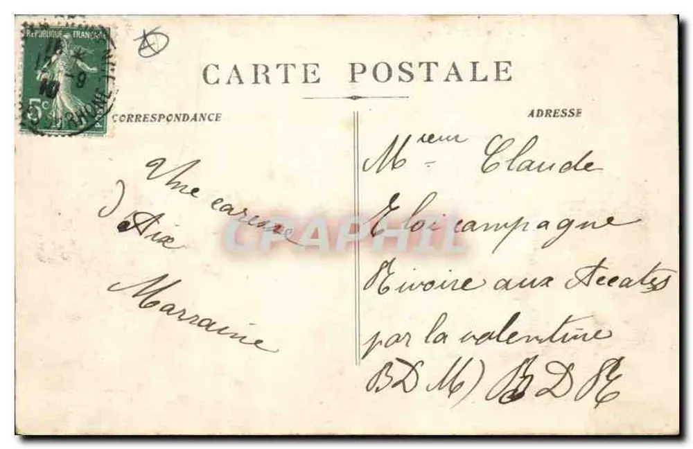 Aix-en-Provence — Die monumentale Fontaine — Photo Jouven - Sammlung G. Pozet - Rückseite