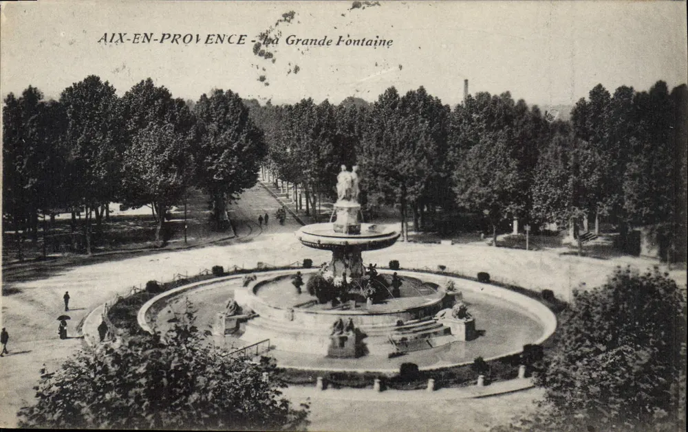 Aix-en-Provence — die Grande Fontaine — unbekannter Verlag, Seriennummer nicht sichtbar - Vorderseite
