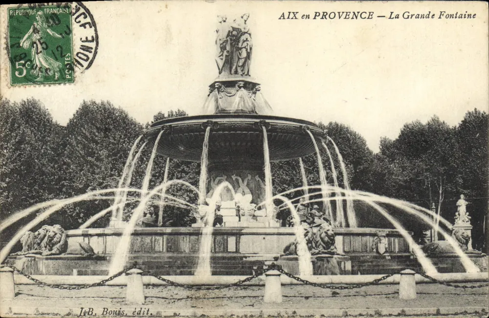 AIX en PROVENCE — La Grande Fontaine — JtB. Bouis, Éditeur - Vorderseite
