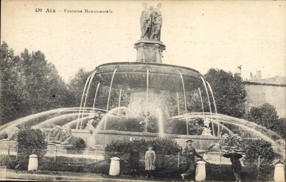 Aix - Fontaine Monumentale — Collection Janssaud, n°120 - Frente