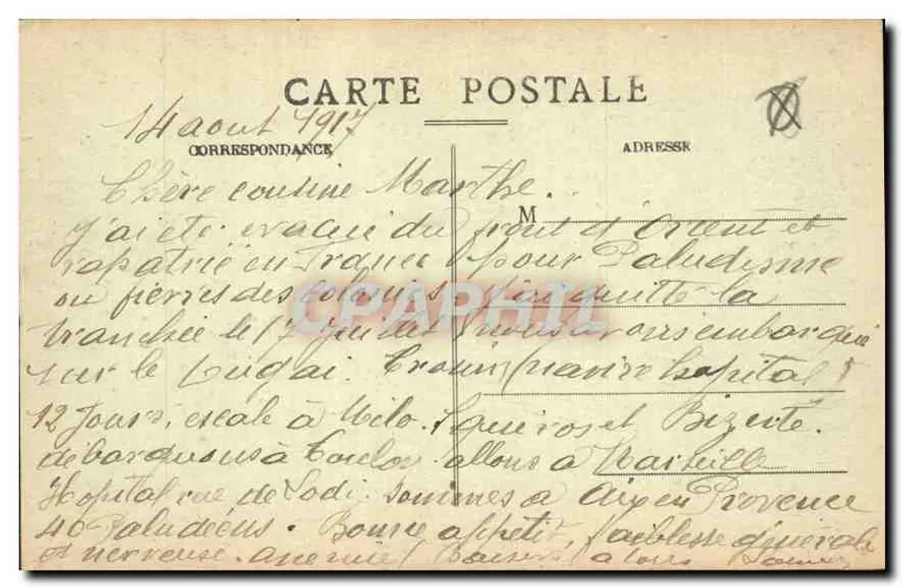 Aix - Fontaine Monumentale — Collection Janssaud, n°120 - Verso