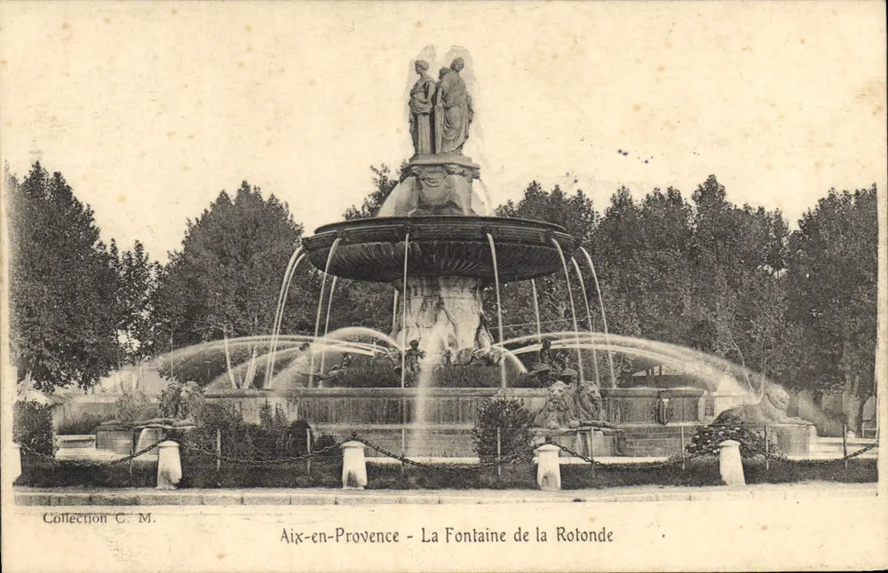 Aix-en-Provence — La Fontaine de la Rotonde — Sammlung C. M. - Vorderseite