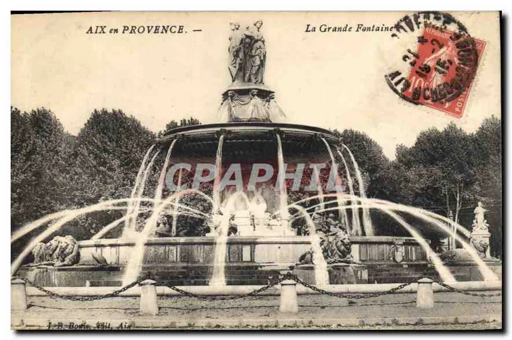 AIX en PROVENCE — Die Große Fontäne — J.-B. Bonin, Aix - Vorderseite