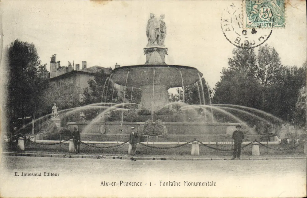Aix-en-Provence — Fontaine Monumentale — E. Jaussaud Editeur - 1 - Frente